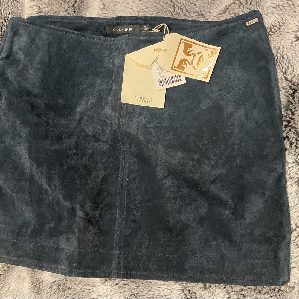 Obey suede skirt is a 27